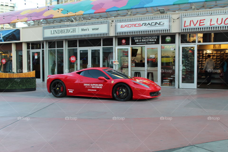 Exotic racing car. Las Vegas, Nevada