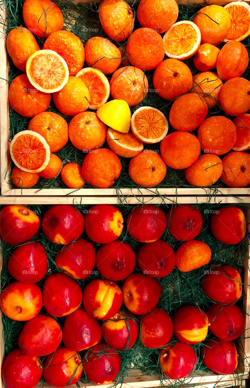 Foap Mission Fruits! Colorful and Fresh Nectarines Oranges