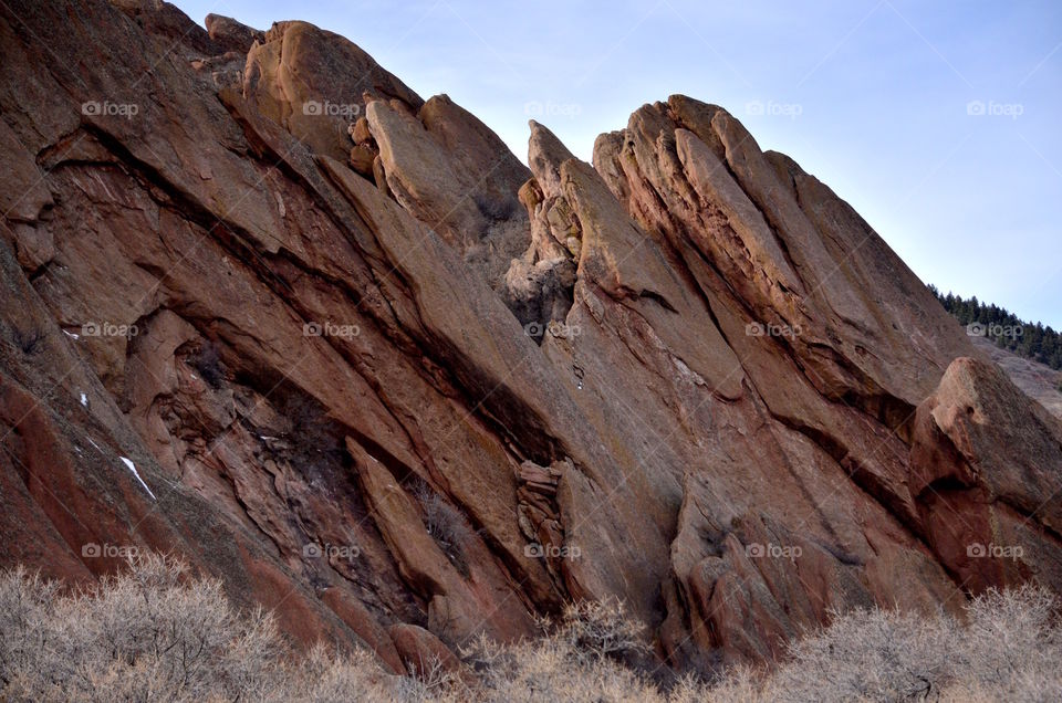 Close-up of rock formation