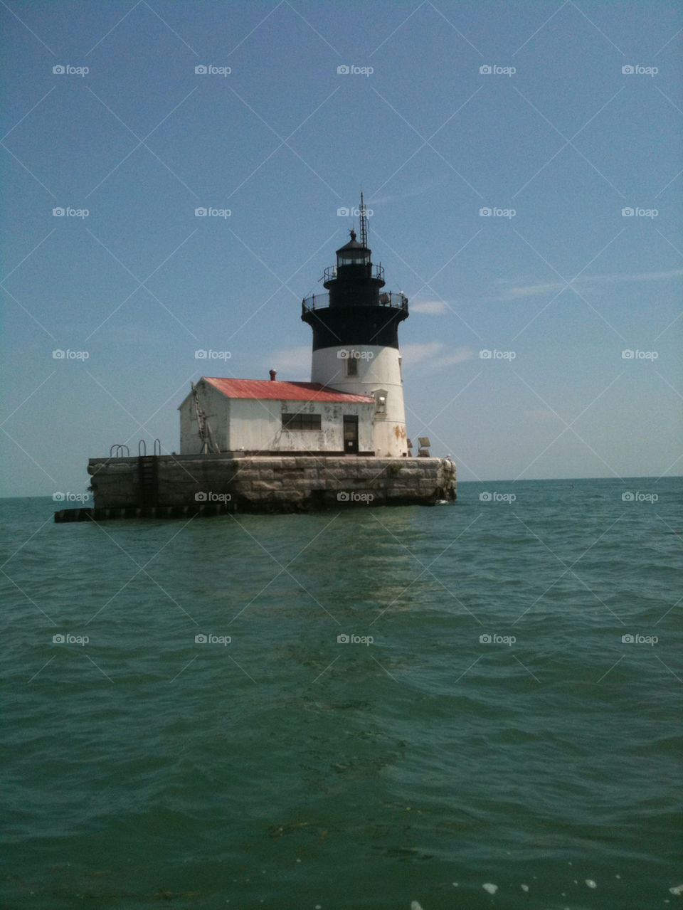 summer water lake lighthouse by jshadle