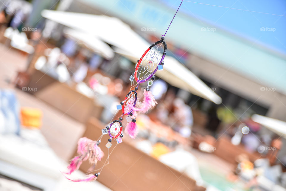 Close-up of dream catcher