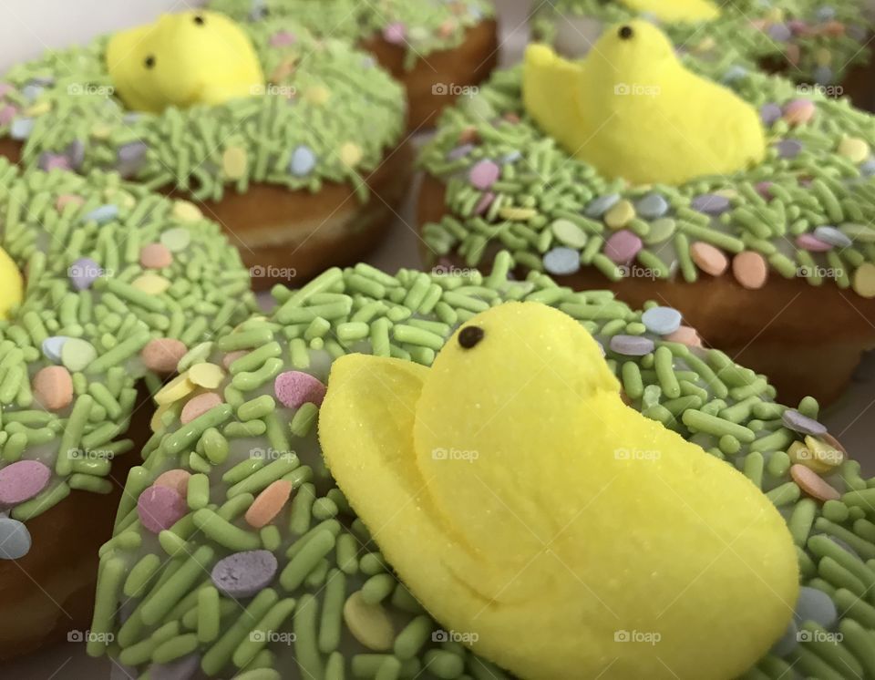 Easter Peeps at Dunkin
