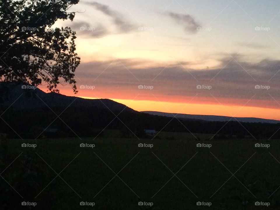 View of nature during sunset