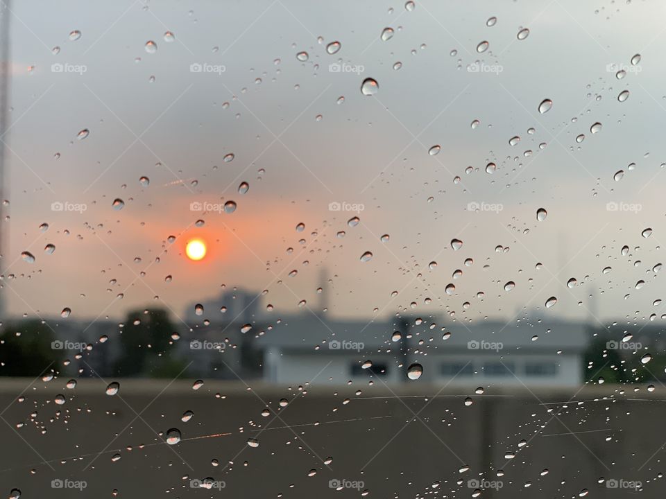 This side was raining whereas the other side was sunny. Thailand weather.