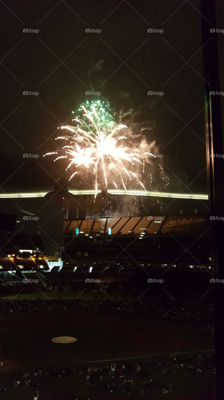 Fireworks Night at Oakland Coliseum Complex