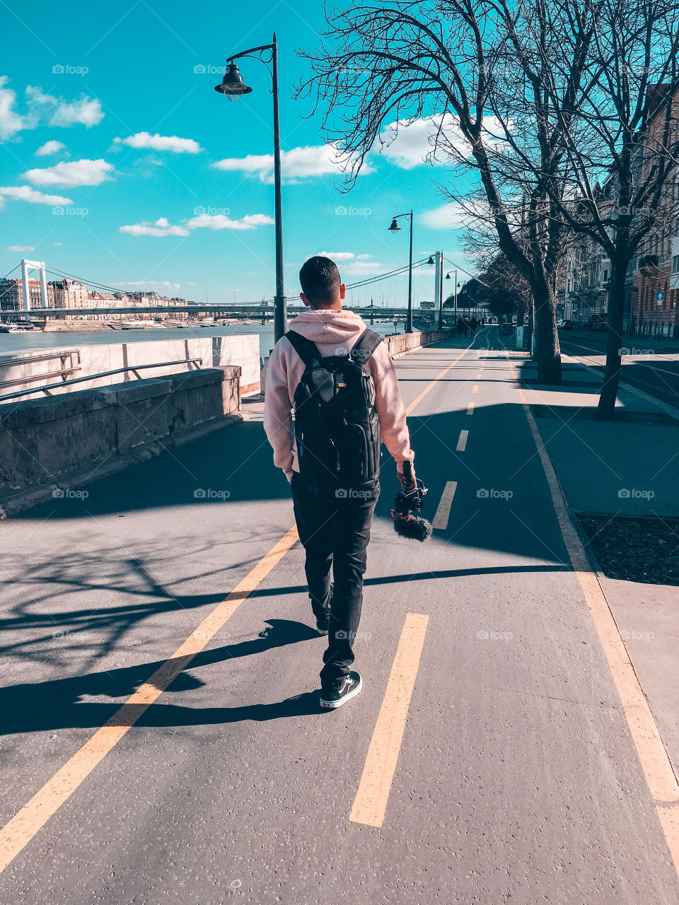 Walking in the streets 