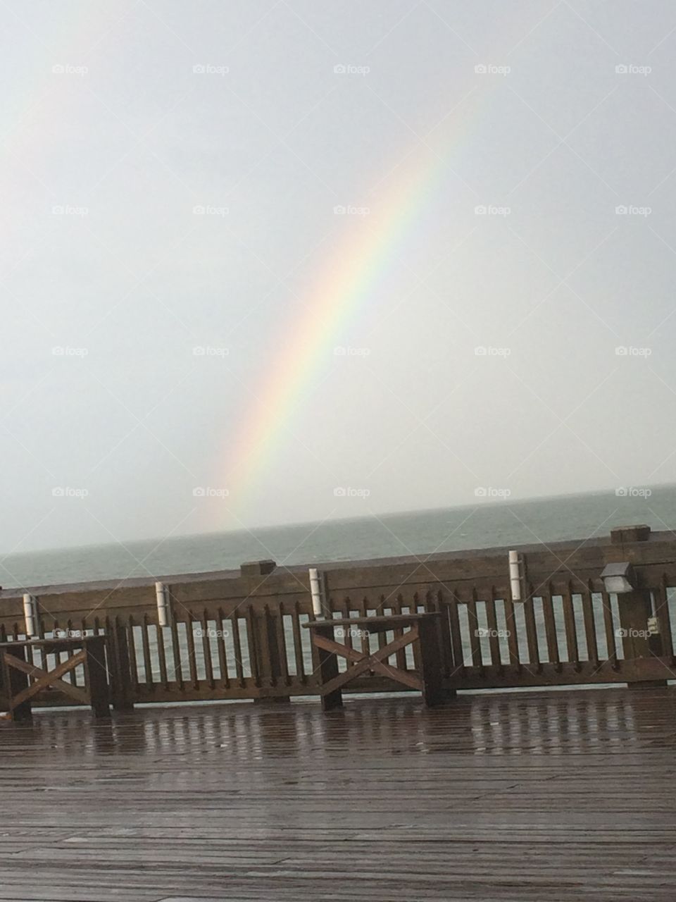 Rainbow from the pier