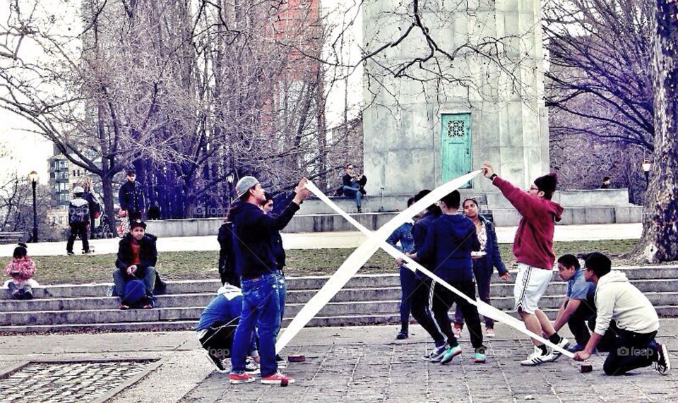 Youth in a park in Brooklyn