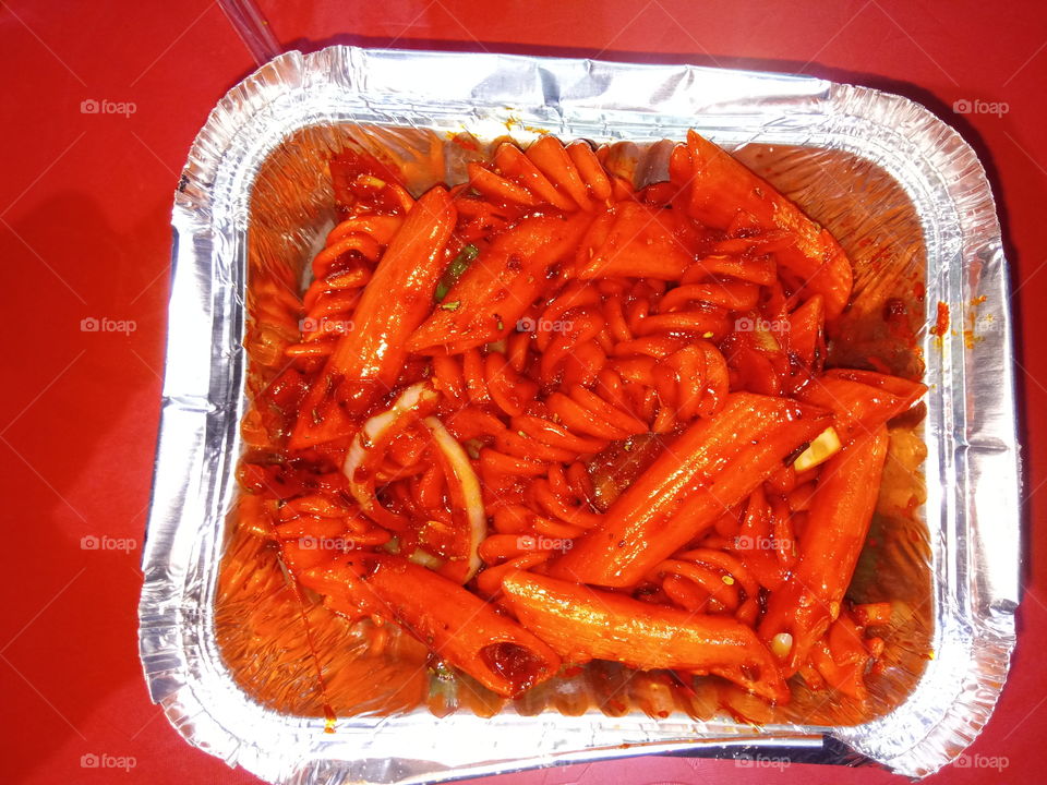 red pasta