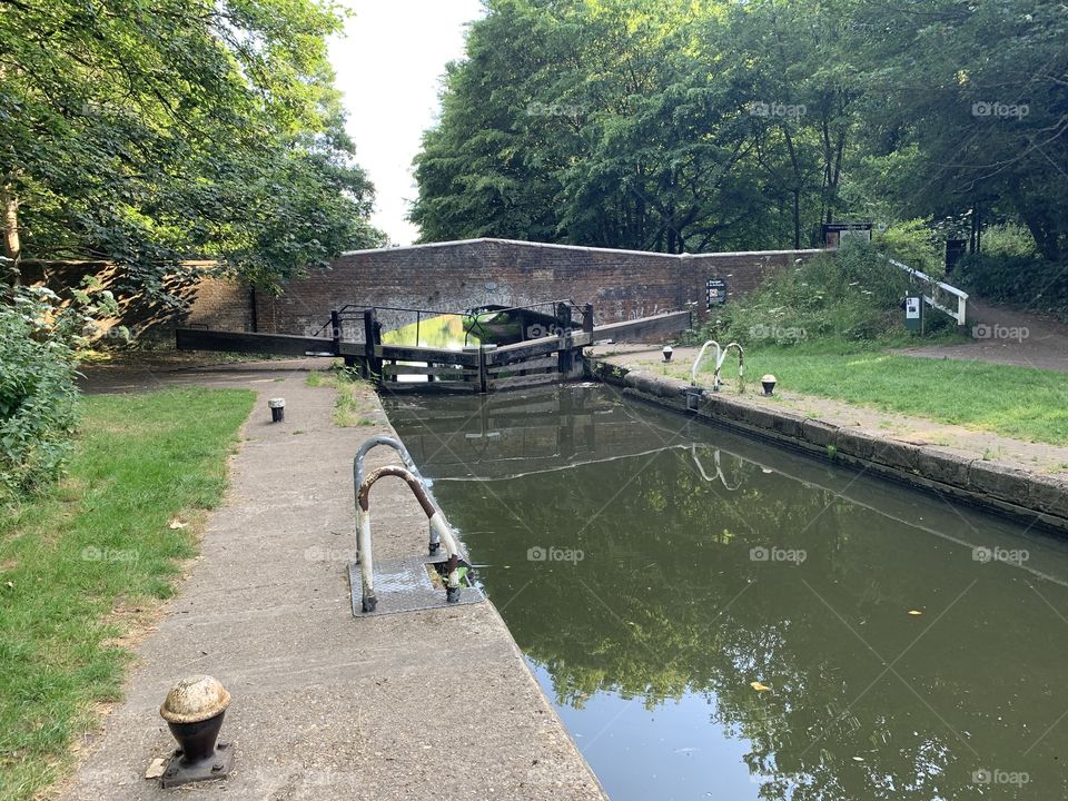 Cassiobury lock on the grand union canal