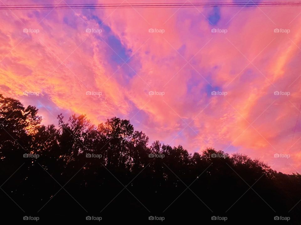 Georgia sunset sky