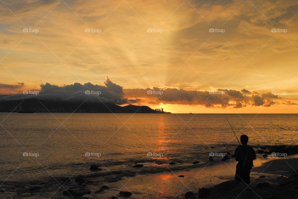 Beautiful view of sunset