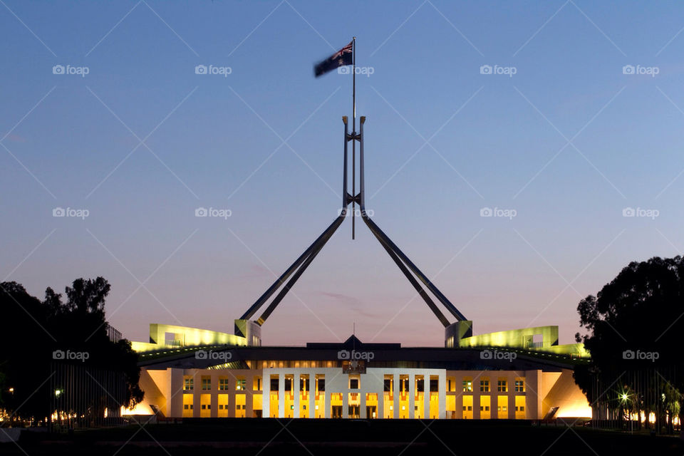 city house parliament australia by splicanka