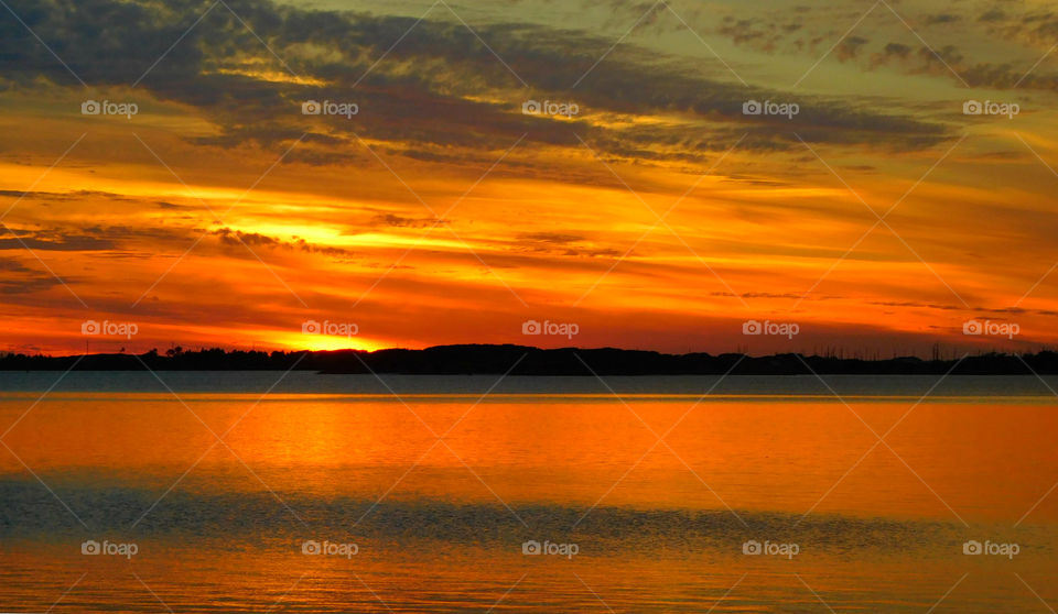 Dramatic sky during sunset