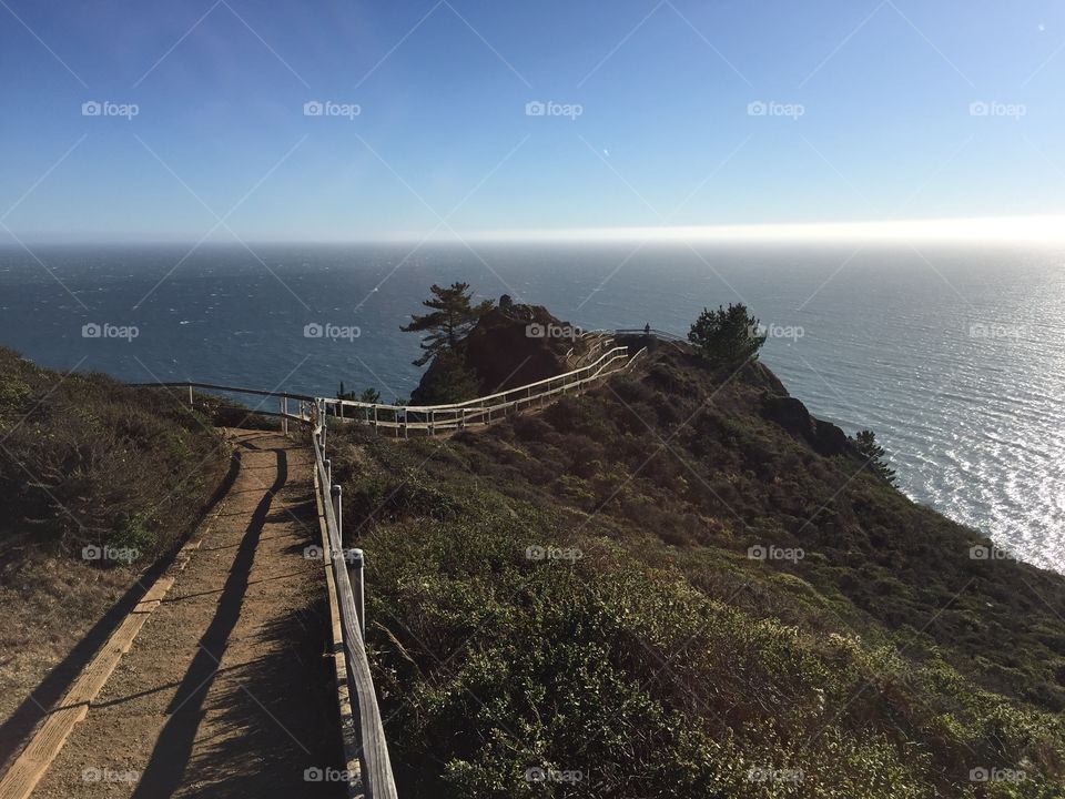 Marin County, San Francisco, SF, California, North Bay, Bay Area, Cliff, Path, Ocean View, Cliff Side, Pacific Ocean, Peaceful, Wave, Ocean, Walk Way, Trail, Hiking 