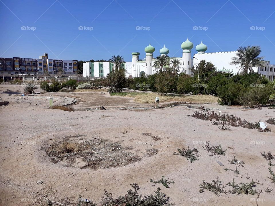 The Green and white Mosque