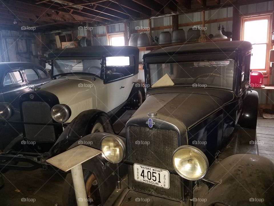 couple old car.