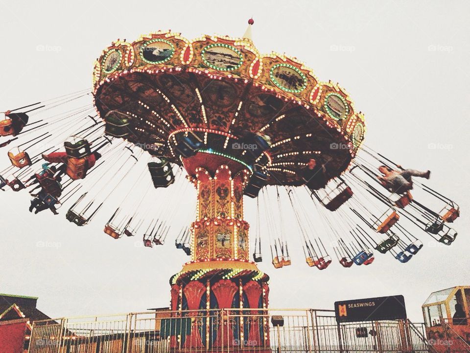 Carousel spinning around