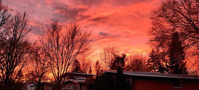 beautiful clouds colors of sunset