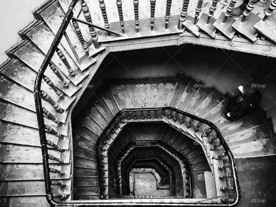 Step, Architecture, Building, Old, Monochrome