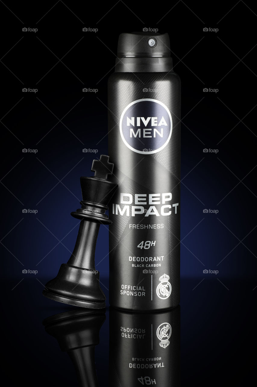 Nivea Men Deep Impact Deodorant Spray Can with Black Chess King