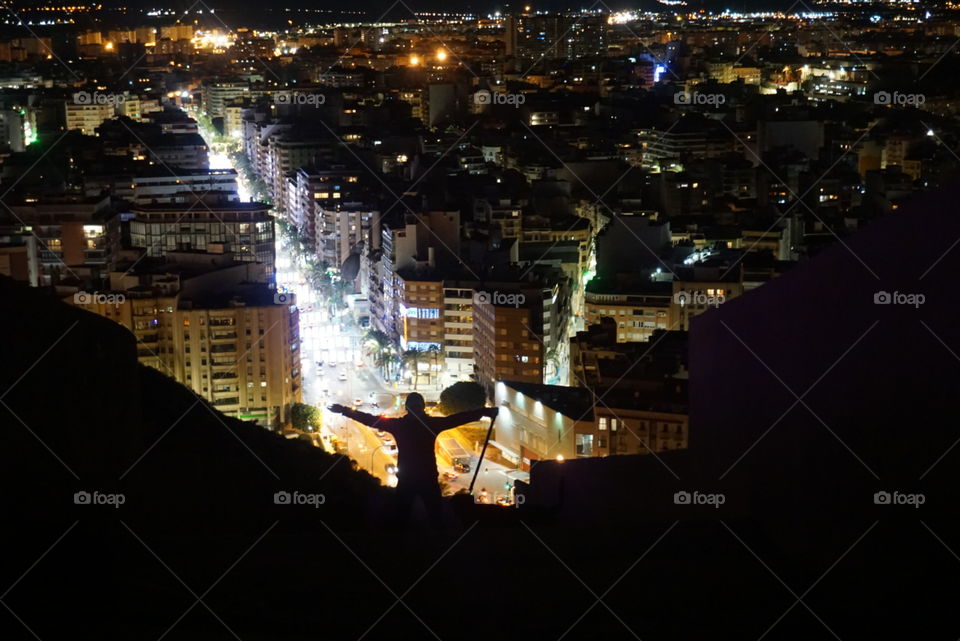 Sky#city#view#buildings#night#lights#human