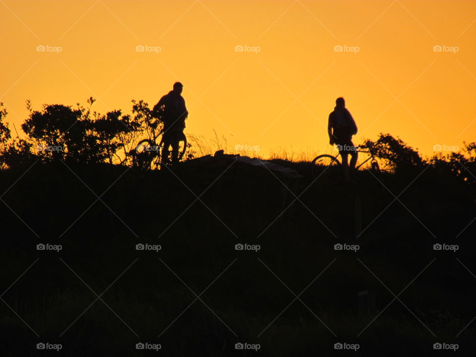 Biking at Sunset
