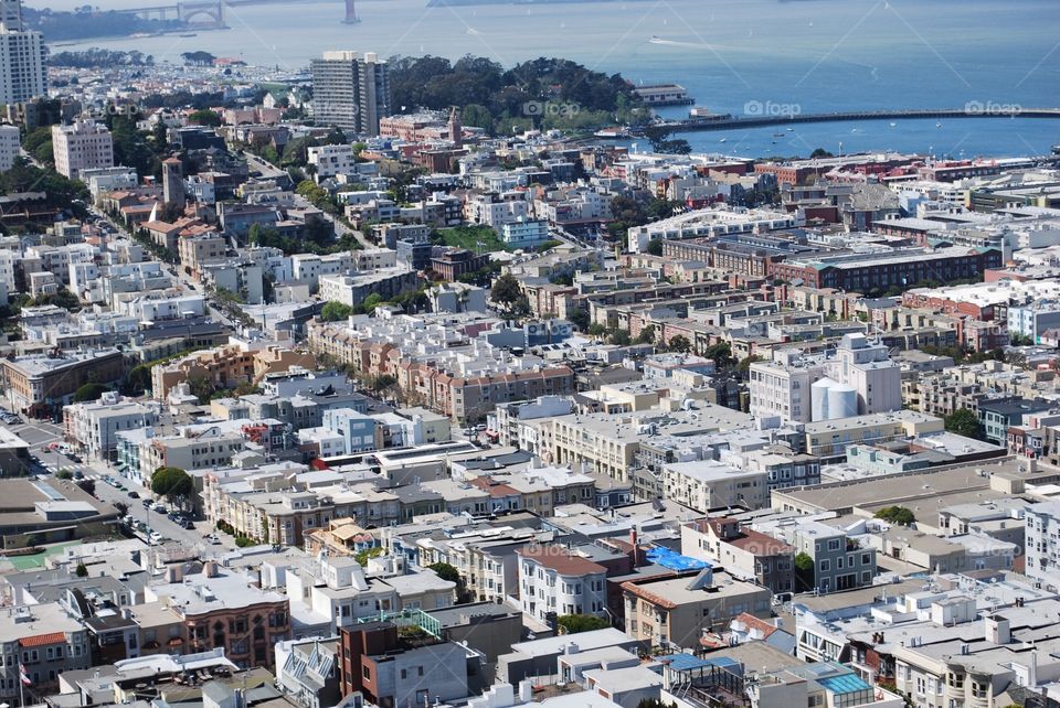 San Francisco as seen from the Coit Tower