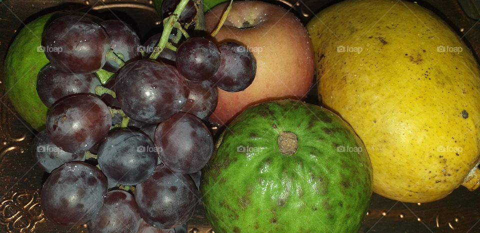 fruits in a plate