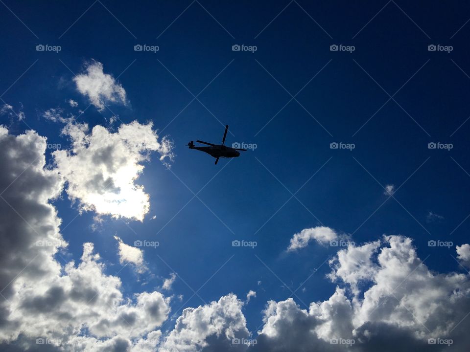 Helicopter at The Sky 
