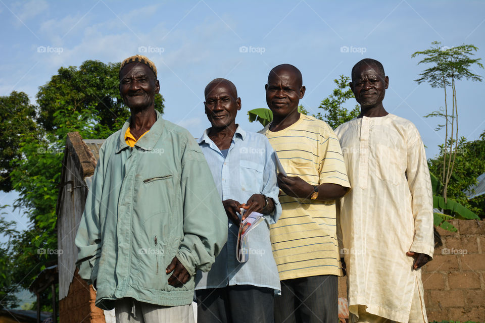 Elders in an African village