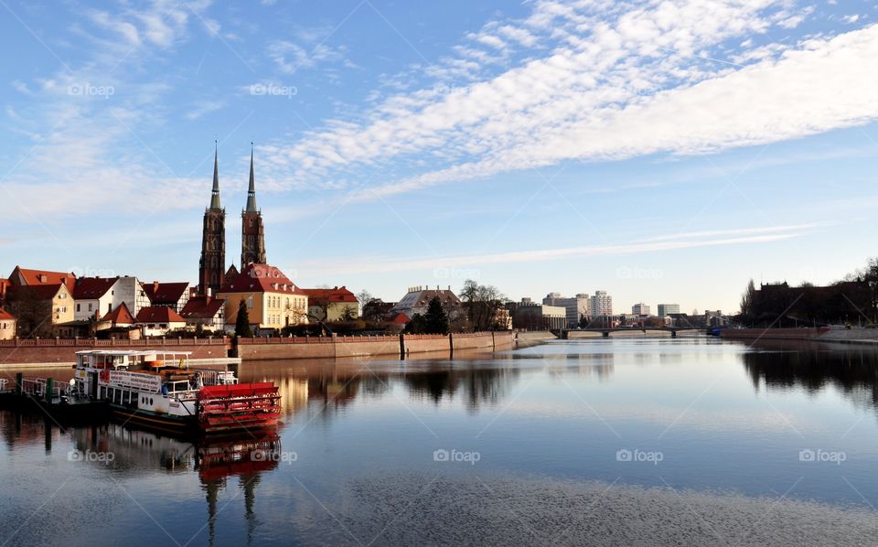 Water, River, No Person, Reflection, Architecture