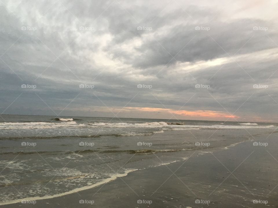 Water, No Person, Beach, Sea, Sunset