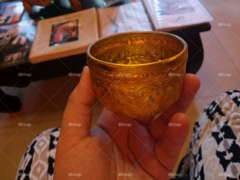 gold bowl / Thailand culture