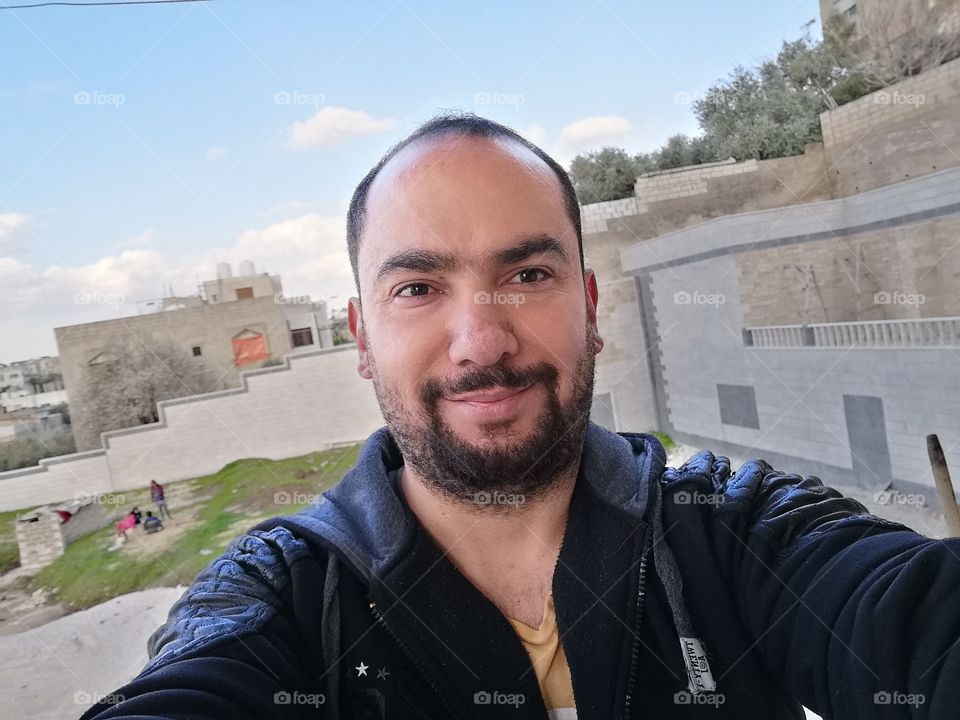 A person with monsters