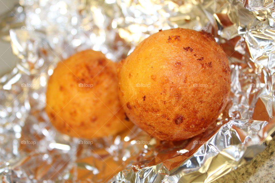 Homemade Colombian buñuelos 