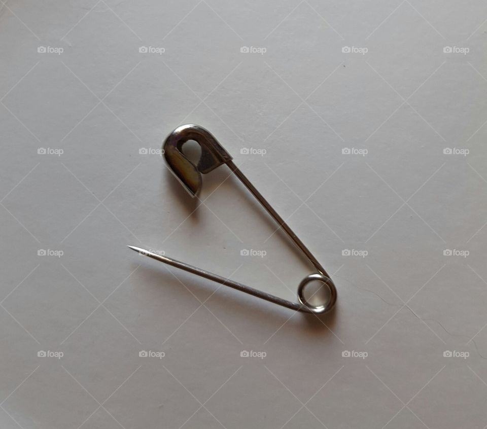 Opened Safety Pin