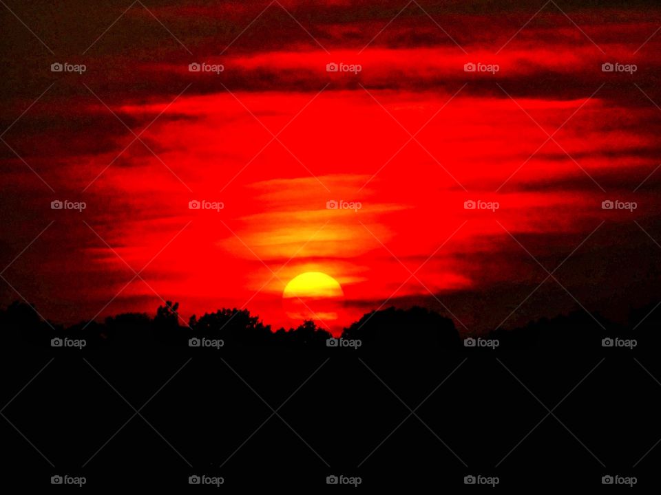 Amazing sky at sunset