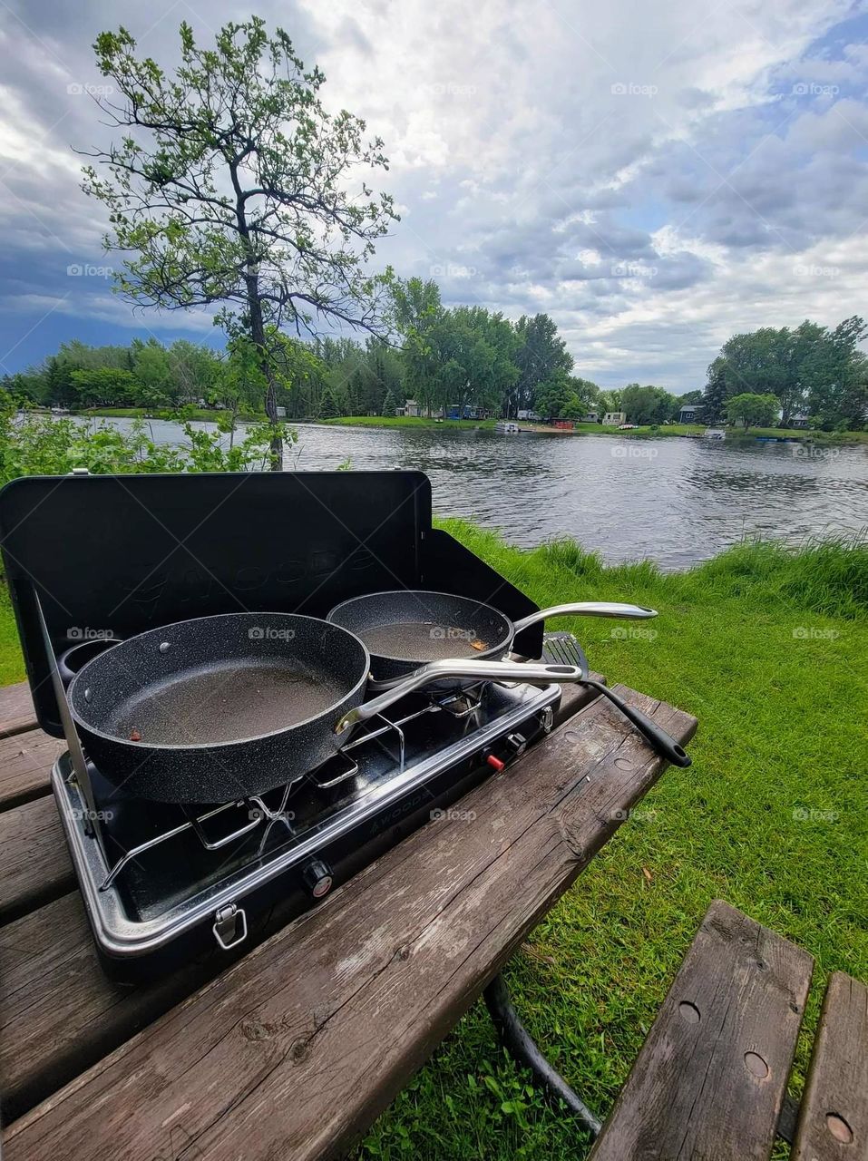 Beautiful day for camping