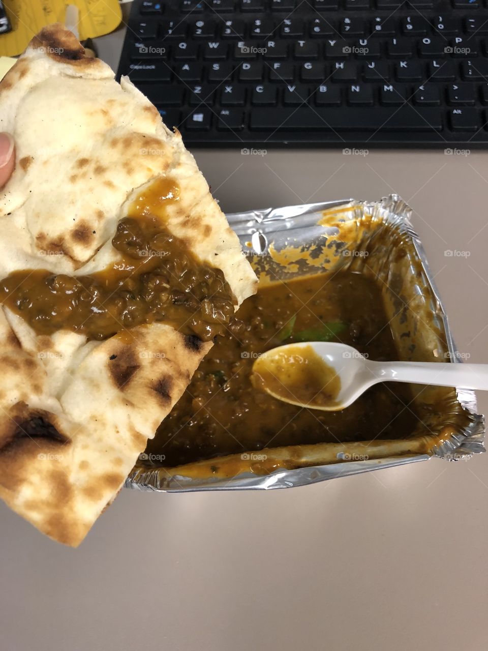 Some delicious daal and naan
