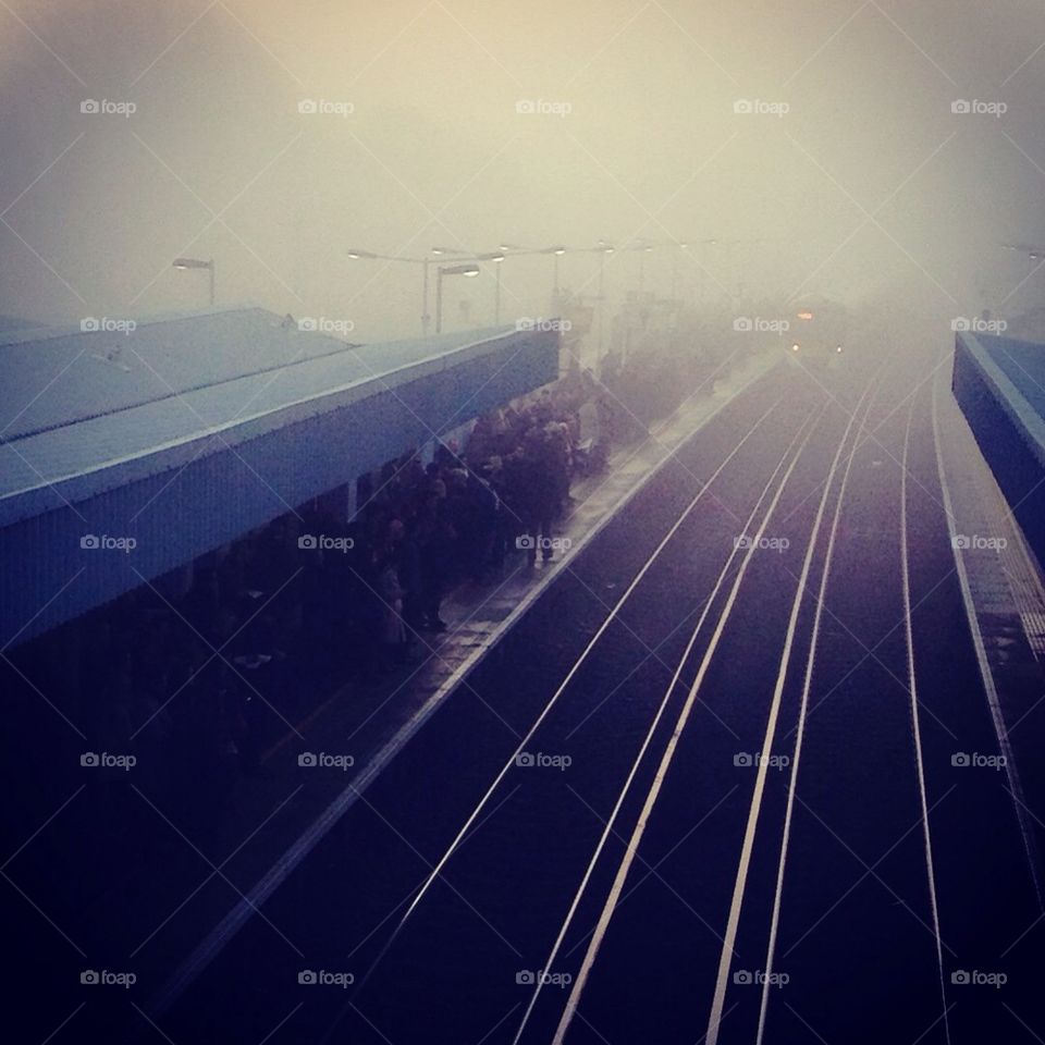 Misty morning at the station