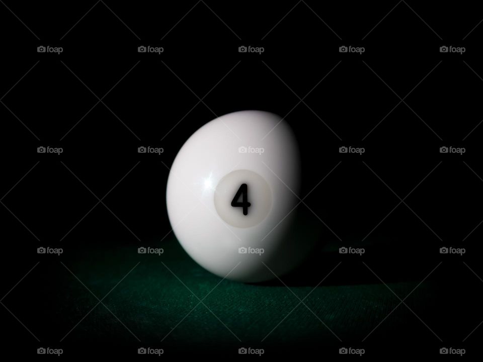 Ball number 4 for Russian billiard pyramid