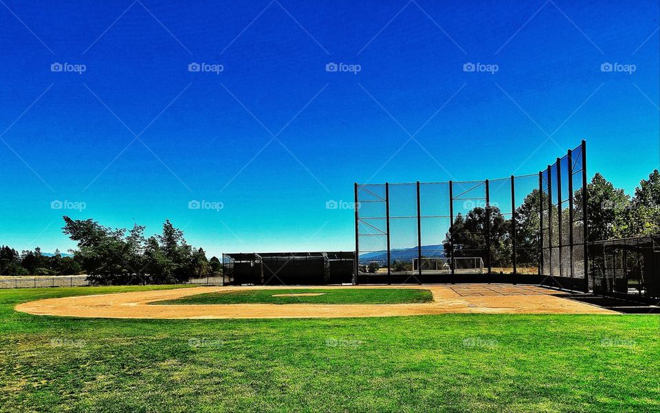 Baseball diamond at a public park