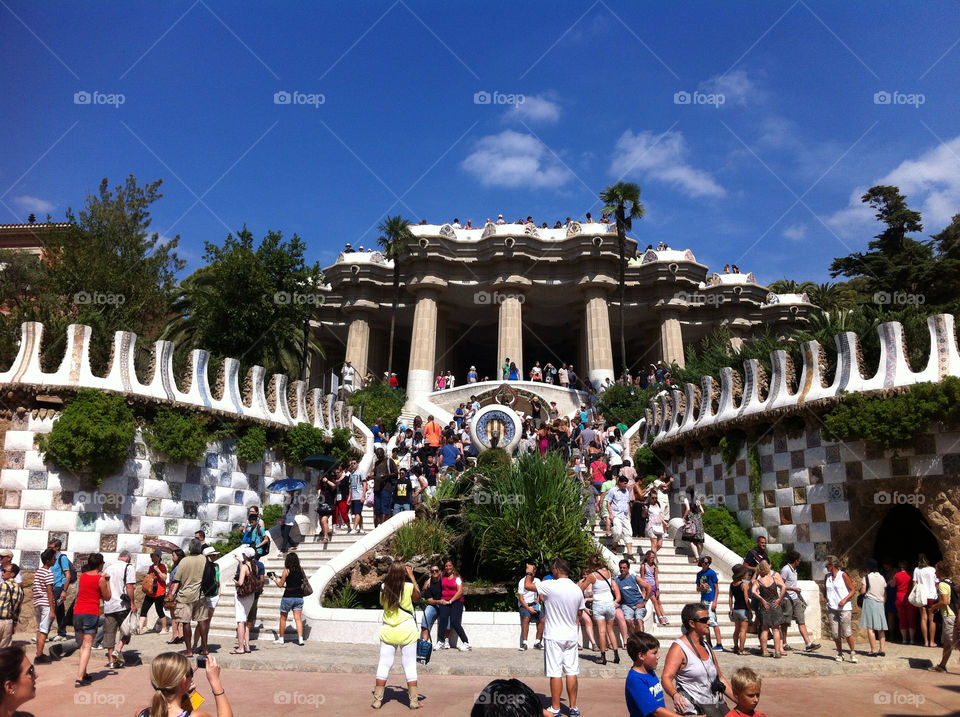 park sightseeing barcelona tourist by drkaltsas