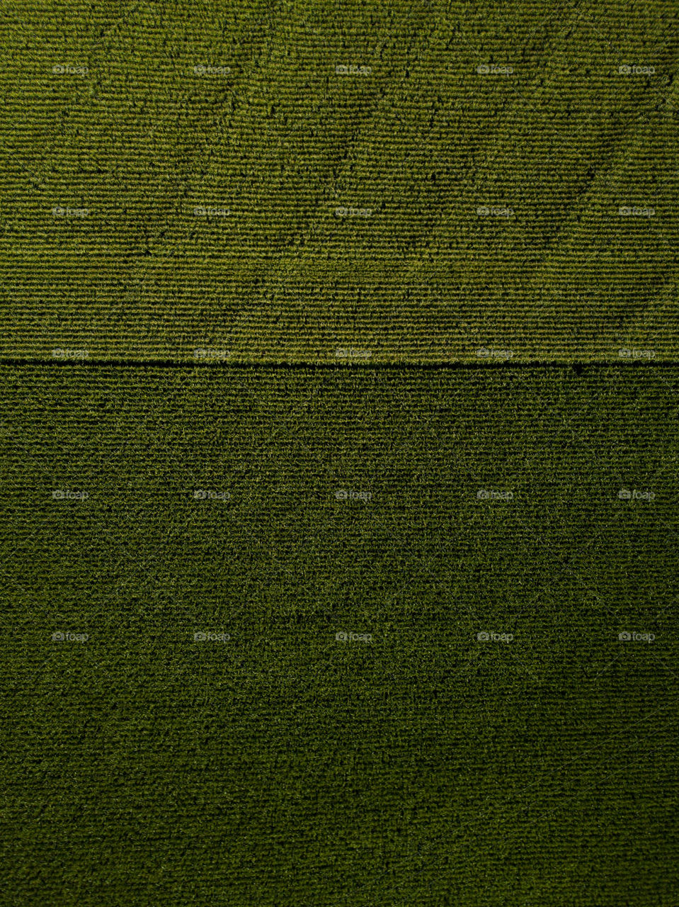two different corn fields from above