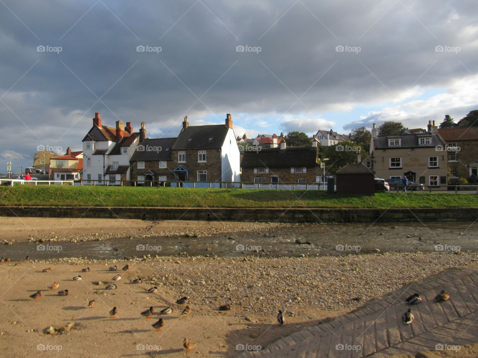 Sandsend north Yorkshire coastal village