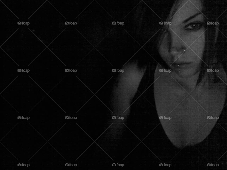 Portrait, People, Girl, Monochrome, Adult