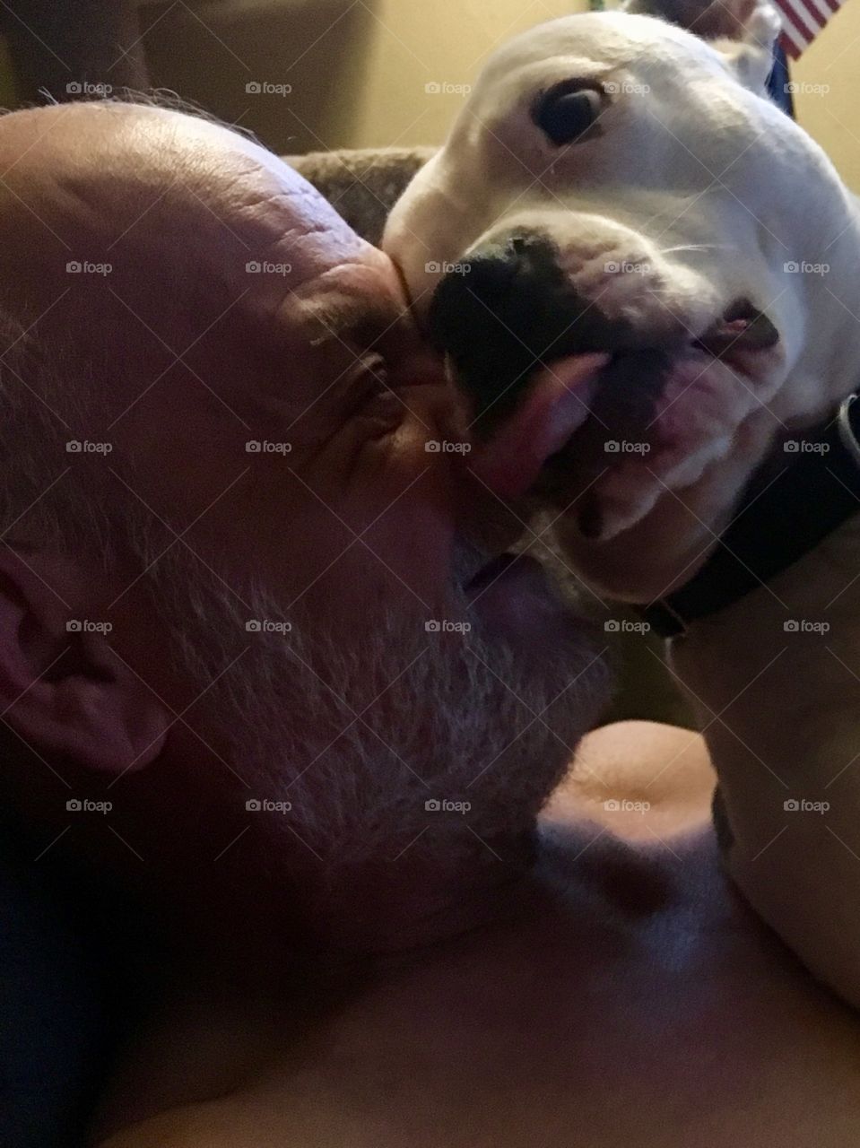 Kissing daddy