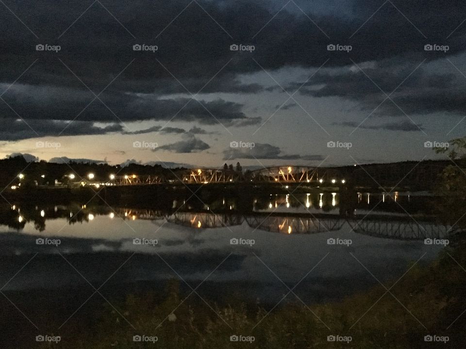 Night time in Perth-Andover