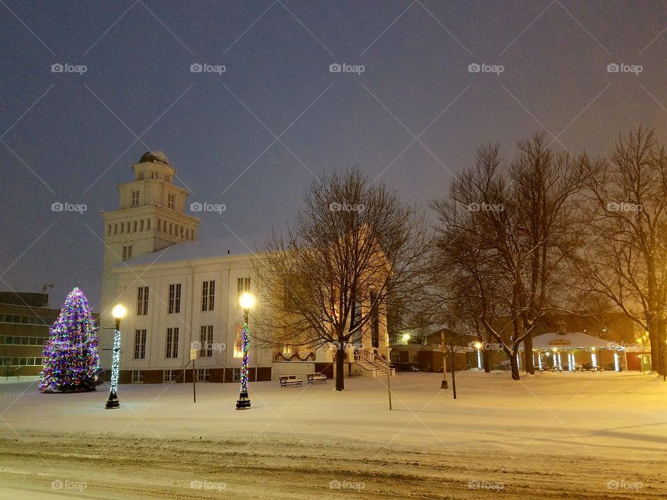 Courthouse in winter